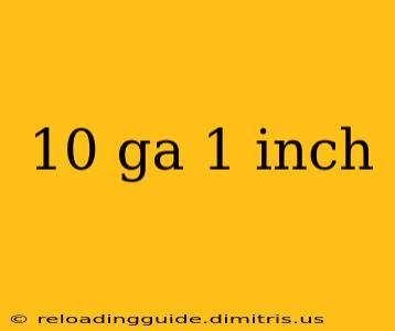 10 ga 1 inch