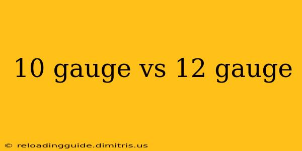 10 gauge vs 12 gauge