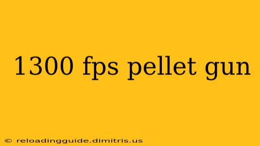 1300 fps pellet gun