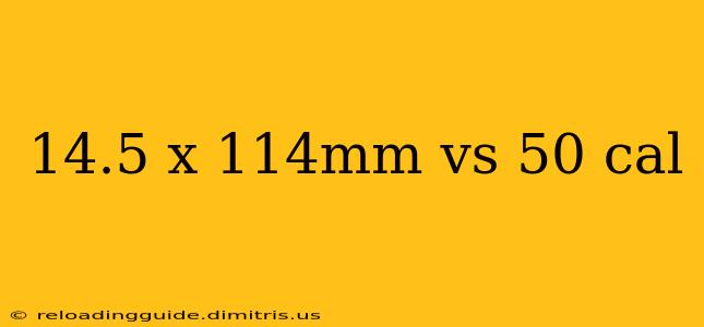 14.5 x 114mm vs 50 cal