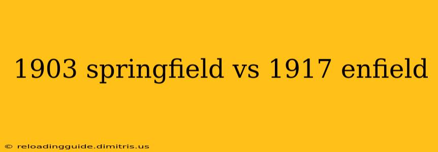 1903 springfield vs 1917 enfield