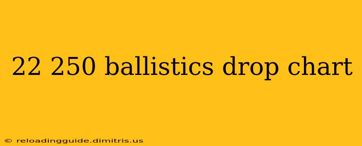 22 250 ballistics drop chart