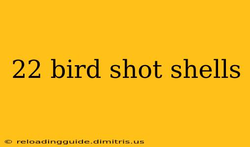 22 bird shot shells