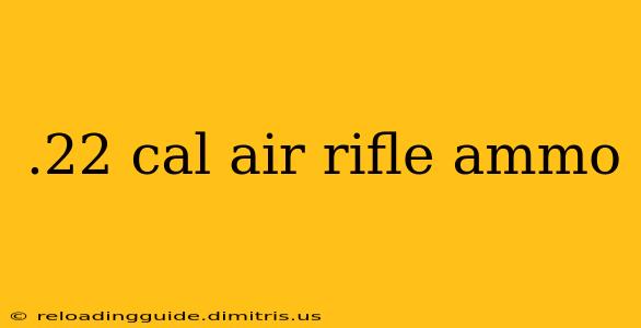 .22 cal air rifle ammo