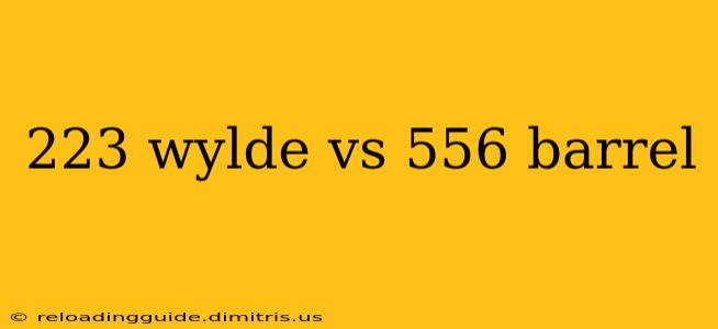 223 wylde vs 556 barrel