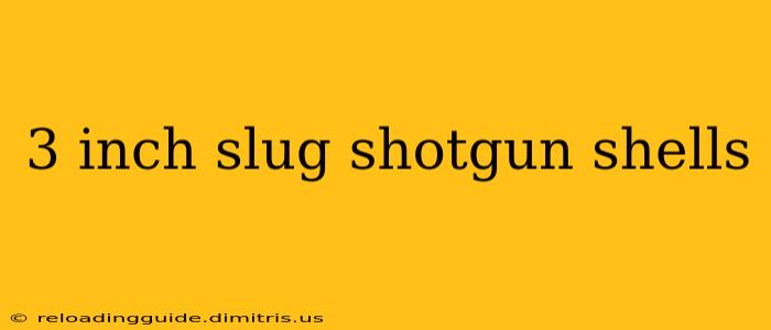 3 inch slug shotgun shells