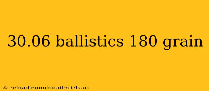 30.06 ballistics 180 grain