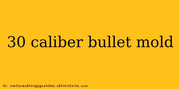 30 caliber bullet mold