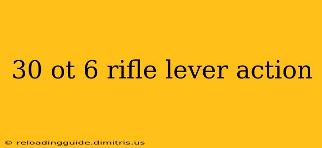 30 ot 6 rifle lever action