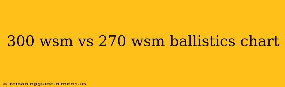 300 wsm vs 270 wsm ballistics chart