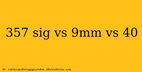 357 sig vs 9mm vs 40