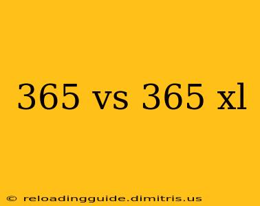 365 vs 365 xl