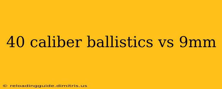 40 caliber ballistics vs 9mm