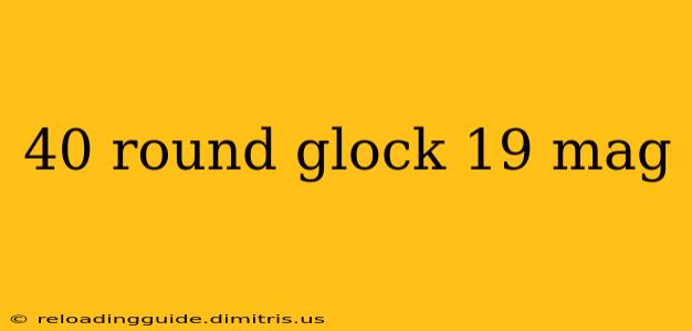 40 round glock 19 mag