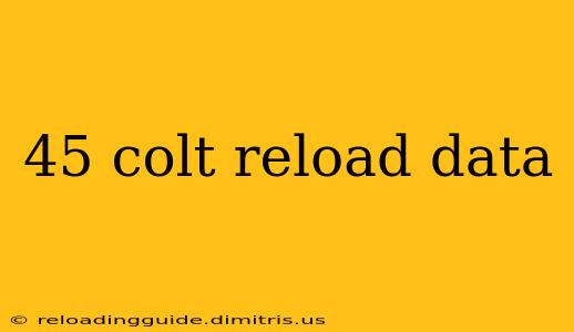 45 colt reload data