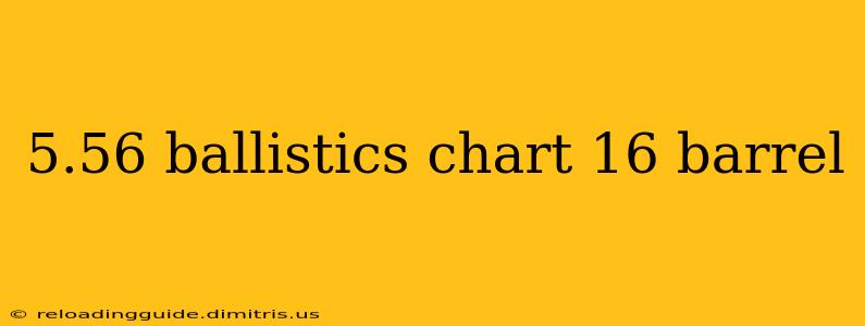 5.56 ballistics chart 16 barrel