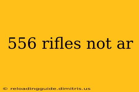 556 rifles not ar