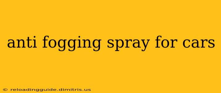 anti fogging spray for cars