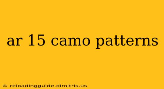 ar 15 camo patterns