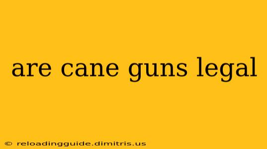 are cane guns legal