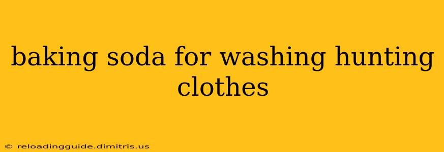 baking soda for washing hunting clothes