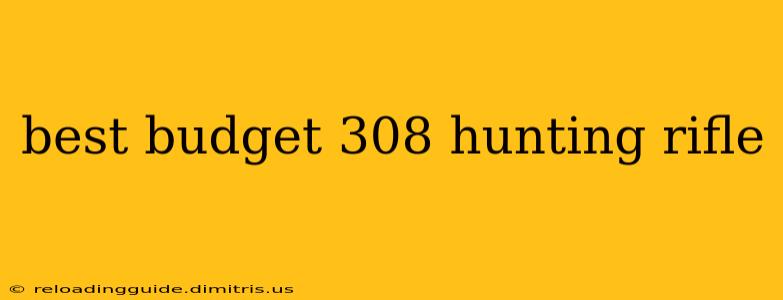 best budget 308 hunting rifle