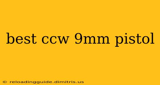 best ccw 9mm pistol