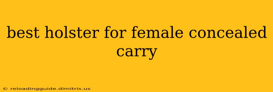 best holster for female concealed carry