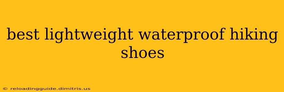 best lightweight waterproof hiking shoes