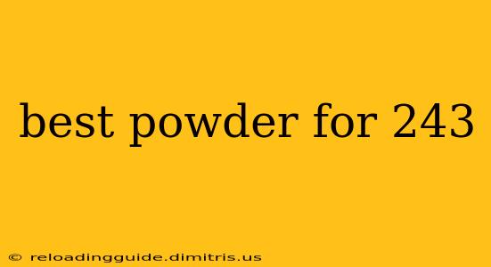 best powder for 243