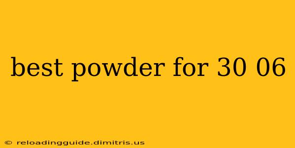 best powder for 30 06