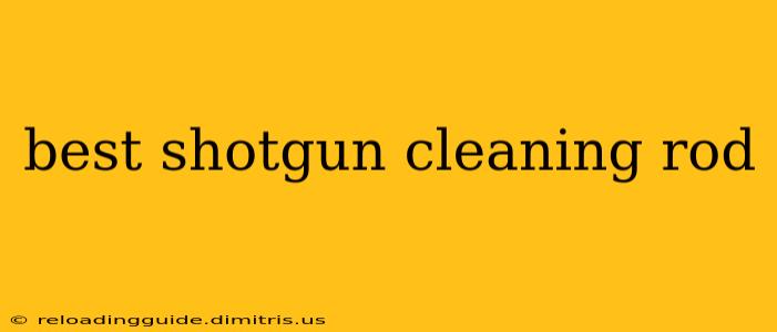 best shotgun cleaning rod