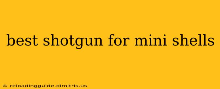 best shotgun for mini shells