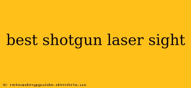 best shotgun laser sight