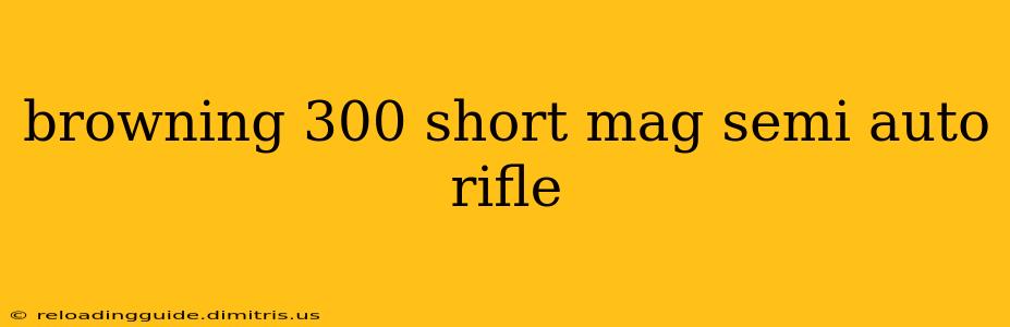 browning 300 short mag semi auto rifle