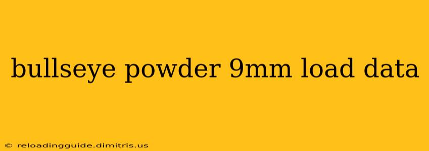 bullseye powder 9mm load data