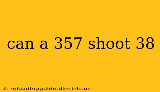 can a 357 shoot 38