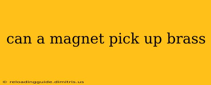 can a magnet pick up brass