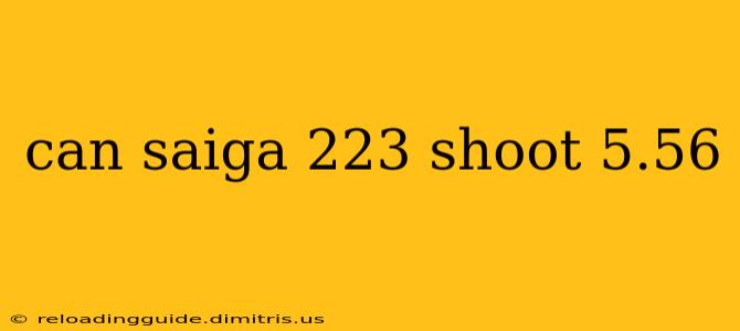 can saiga 223 shoot 5.56