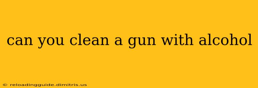 can you clean a gun with alcohol