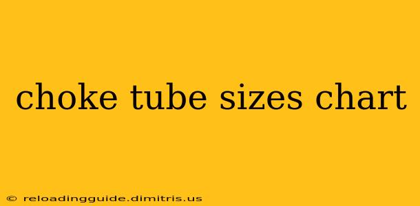 choke tube sizes chart