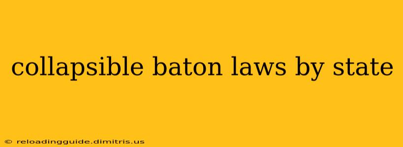 collapsible baton laws by state