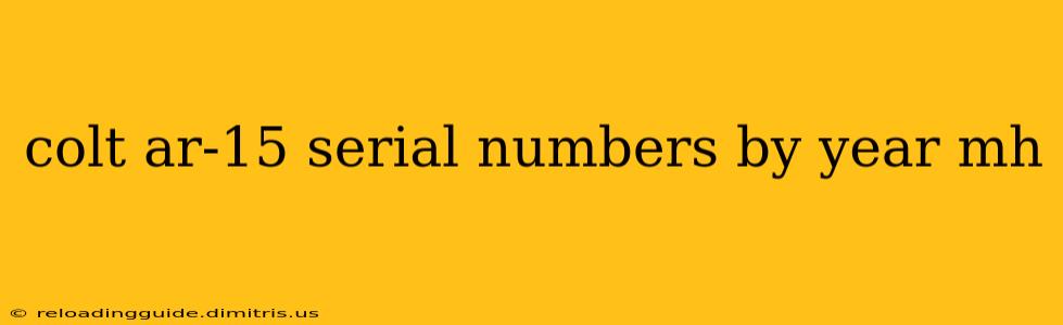 colt ar-15 serial numbers by year mh