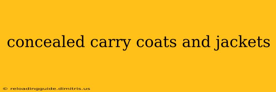 concealed carry coats and jackets