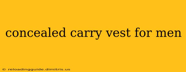 concealed carry vest for men