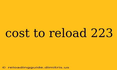 cost to reload 223