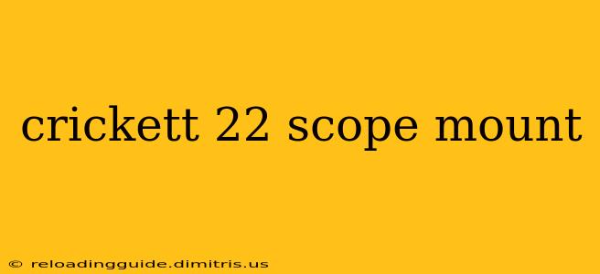 crickett 22 scope mount