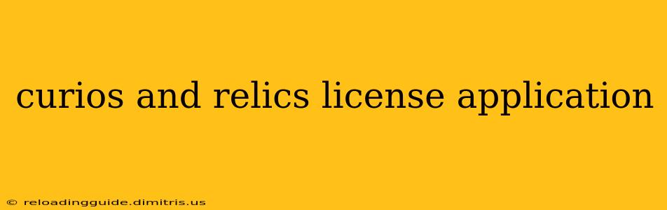 curios and relics license application