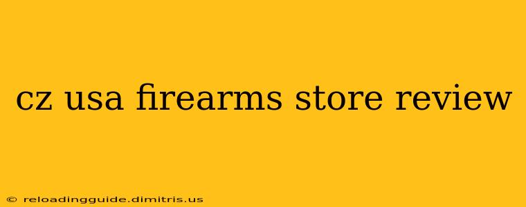 cz usa firearms store review