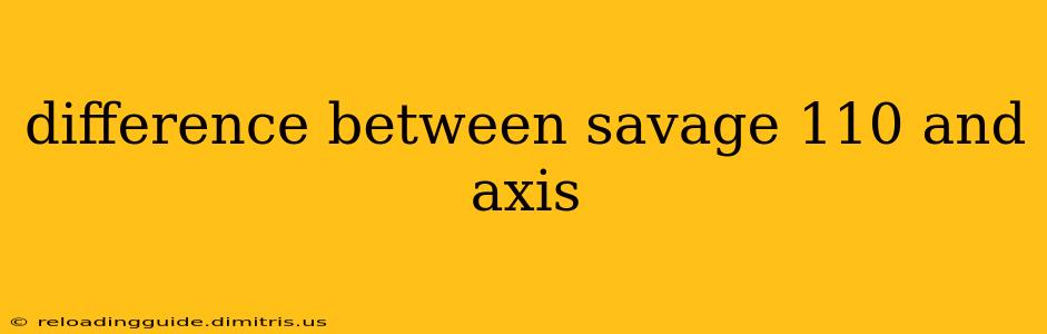 difference between savage 110 and axis